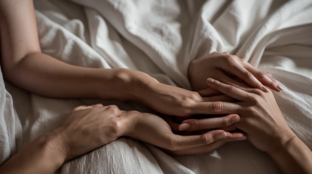 Massage sensuel et lâcher-prise sexuel : mains posées sans chercher à performer