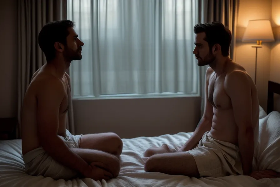Dos et épaules relâchés après un massage sensuel, signe de lâcher-prise sexuel et de bien-être en couple