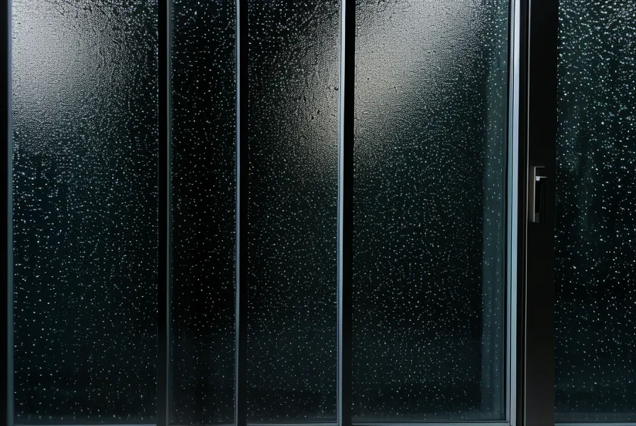 Fenêtre de nuit à Namur, pluie fine sur les volets — instant de lâcher-prise avant l'intimité
