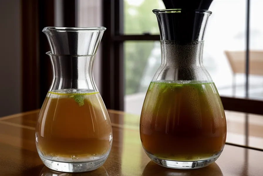 Carafe d'eau fraîche sur un bureau de freelance, symbole d'hydratation quotidienne avant l'intimité