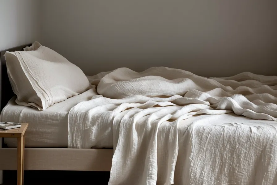 Un lit défait dans la pénombre avec un livre posé sur la couette, symbole de détente mentale après une journée de freelance